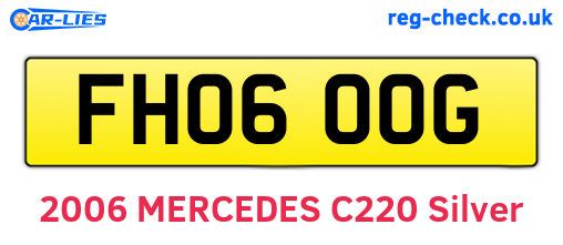 FH06OOG are the vehicle registration plates.