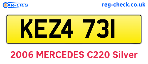 KEZ4731 are the vehicle registration plates.