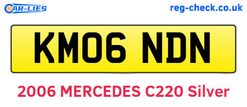 KM06NDN are the vehicle registration plates.
