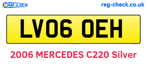 LV06OEH are the vehicle registration plates.