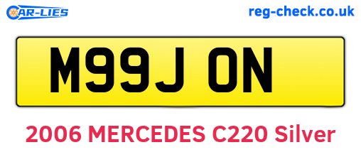 M99JON are the vehicle registration plates.