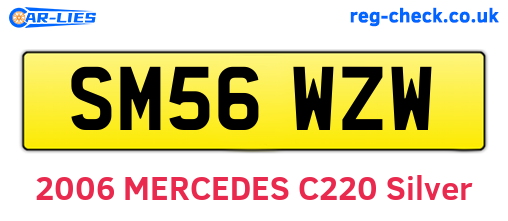 SM56WZW are the vehicle registration plates.
