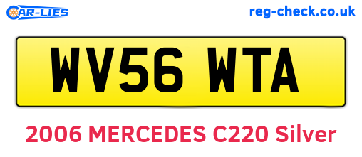 WV56WTA are the vehicle registration plates.