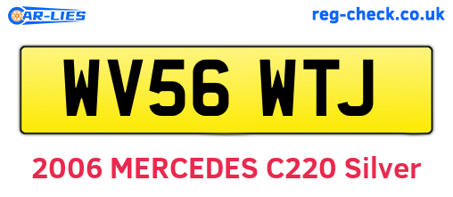 WV56WTJ are the vehicle registration plates.