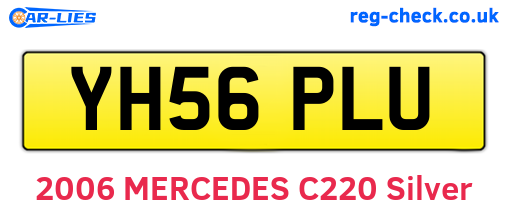 YH56PLU are the vehicle registration plates.