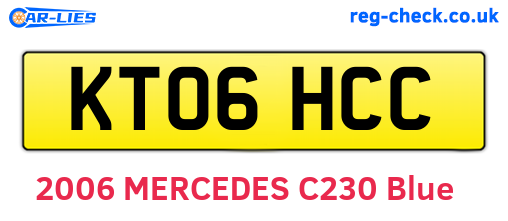 KT06HCC are the vehicle registration plates.