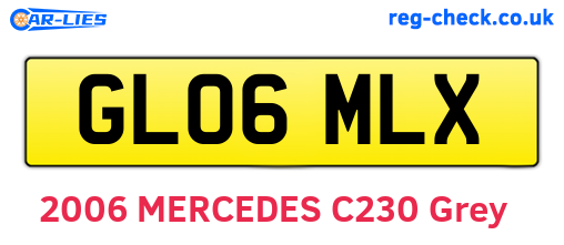 GL06MLX are the vehicle registration plates.