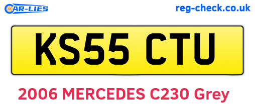 KS55CTU are the vehicle registration plates.