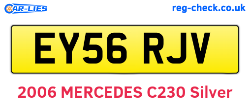 EY56RJV are the vehicle registration plates.