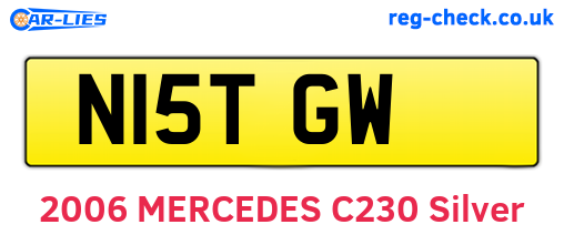 N15TGW are the vehicle registration plates.