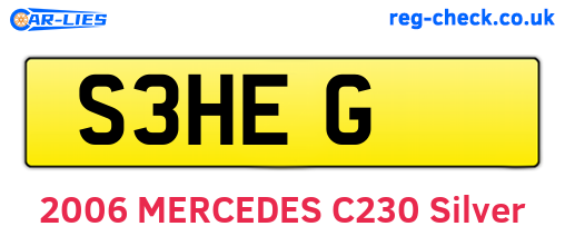 S3HEG are the vehicle registration plates.