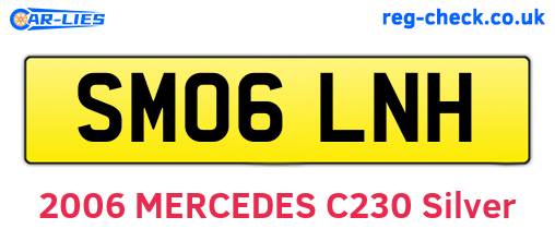 SM06LNH are the vehicle registration plates.