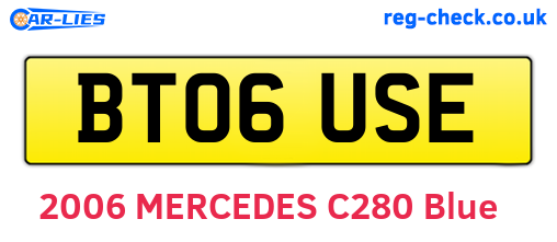 BT06USE are the vehicle registration plates.
