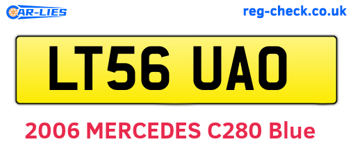 LT56UAO are the vehicle registration plates.