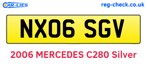 NX06SGV are the vehicle registration plates.