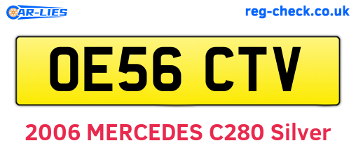 OE56CTV are the vehicle registration plates.