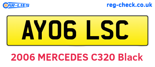 AY06LSC are the vehicle registration plates.