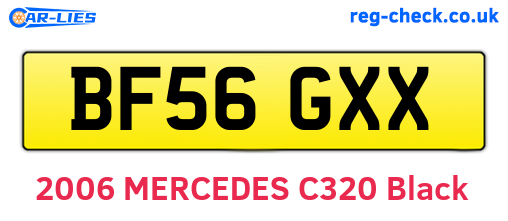 BF56GXX are the vehicle registration plates.