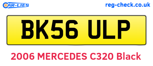 BK56ULP are the vehicle registration plates.
