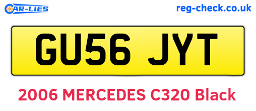 GU56JYT are the vehicle registration plates.