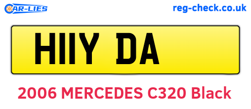 H11YDA are the vehicle registration plates.