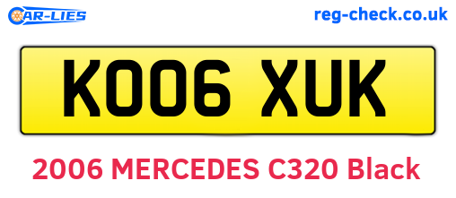 KO06XUK are the vehicle registration plates.