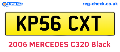 KP56CXT are the vehicle registration plates.