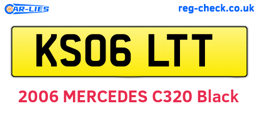 KS06LTT are the vehicle registration plates.