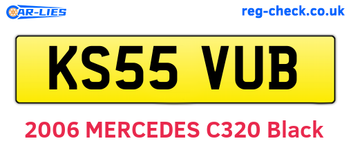 KS55VUB are the vehicle registration plates.