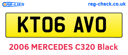 KT06AVO are the vehicle registration plates.