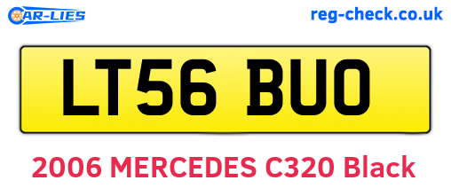 LT56BUO are the vehicle registration plates.