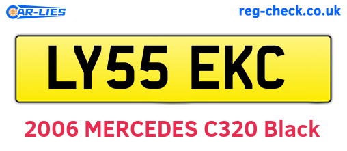 LY55EKC are the vehicle registration plates.
