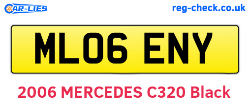 ML06ENY are the vehicle registration plates.
