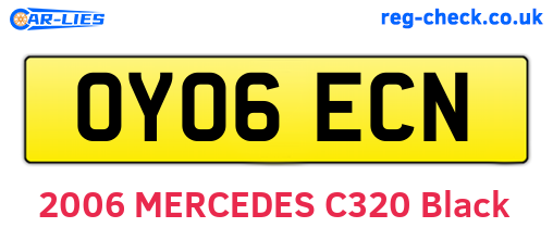 OY06ECN are the vehicle registration plates.