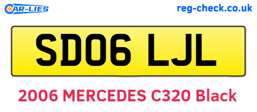 SD06LJL are the vehicle registration plates.