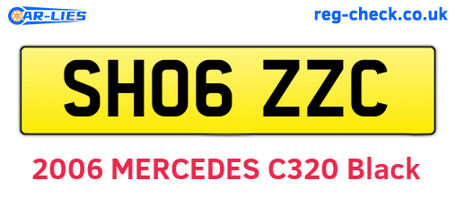 SH06ZZC are the vehicle registration plates.
