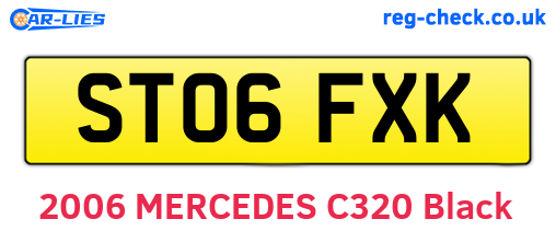 ST06FXK are the vehicle registration plates.
