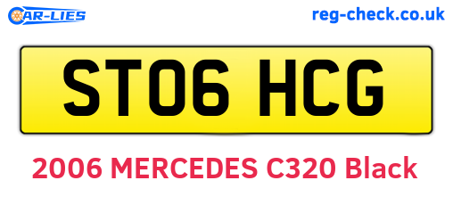ST06HCG are the vehicle registration plates.