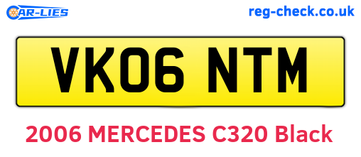 VK06NTM are the vehicle registration plates.
