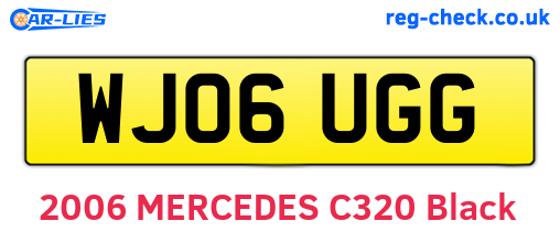 WJ06UGG are the vehicle registration plates.