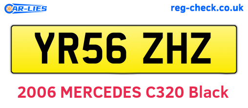 YR56ZHZ are the vehicle registration plates.