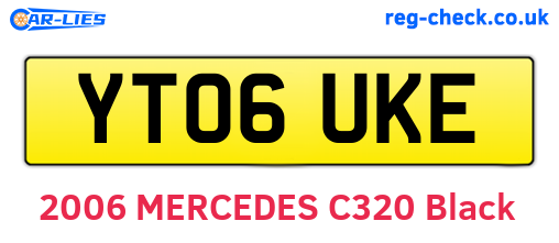 YT06UKE are the vehicle registration plates.