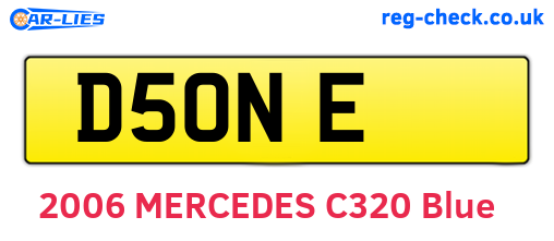D5ONE are the vehicle registration plates.