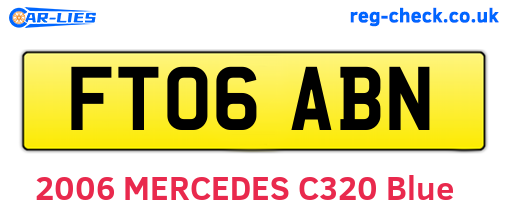 FT06ABN are the vehicle registration plates.