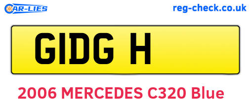 G1DGH are the vehicle registration plates.