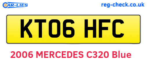 KT06HFC are the vehicle registration plates.