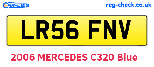 LR56FNV are the vehicle registration plates.