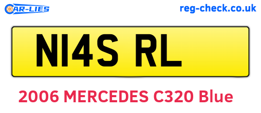 N14SRL are the vehicle registration plates.
