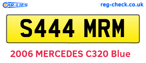 S444MRM are the vehicle registration plates.