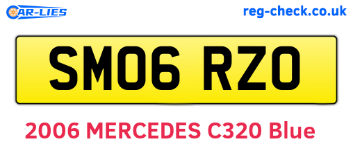 SM06RZO are the vehicle registration plates.